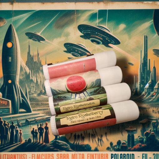 🚀 Retro Rocket CBD-Infused Jumbo Lip Balm (50mg)