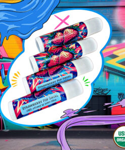 🍓 Strawberry Pop Swirl Jumbo CBD-Infused Jumbo Lip Balm (50mg)