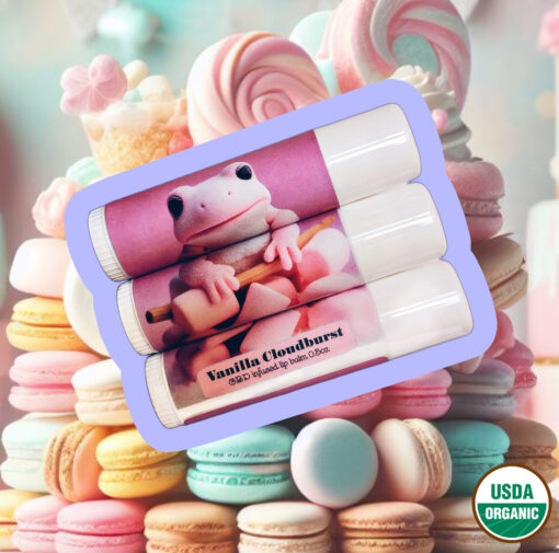 🍦 Vanilla Cloudburst CBD-Infused Jumbo Lip Balm (50mg)