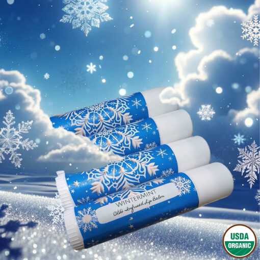 ❄️ Wintermint CBD-Infused Jumbo Lip Balm (50mg)